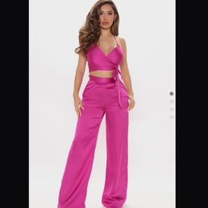 Fashion Nova Satin Set